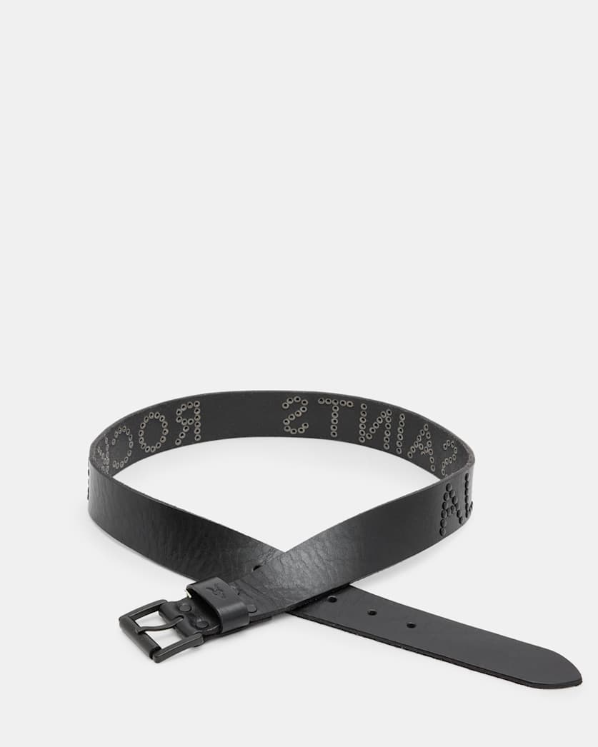AllSaints Rock Studded Leather Belt