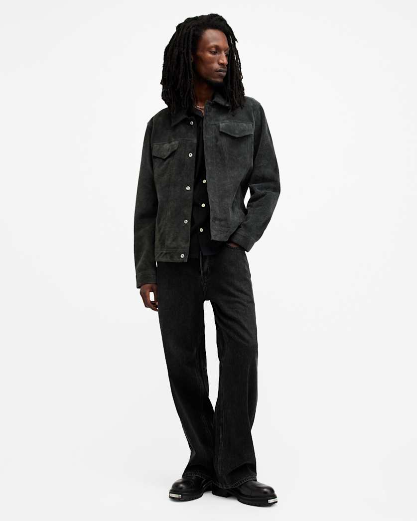 Hopper Suede Trucker Jacket