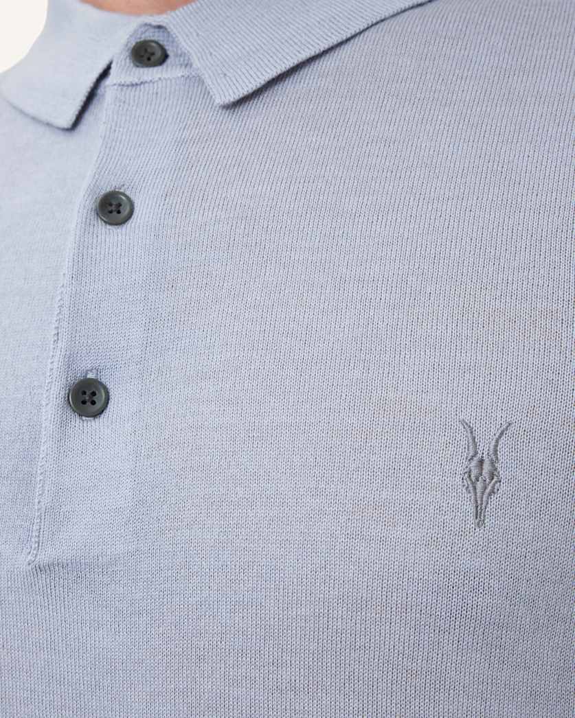 Mode Merino Short Sleeve Ramskull Polo Shirt