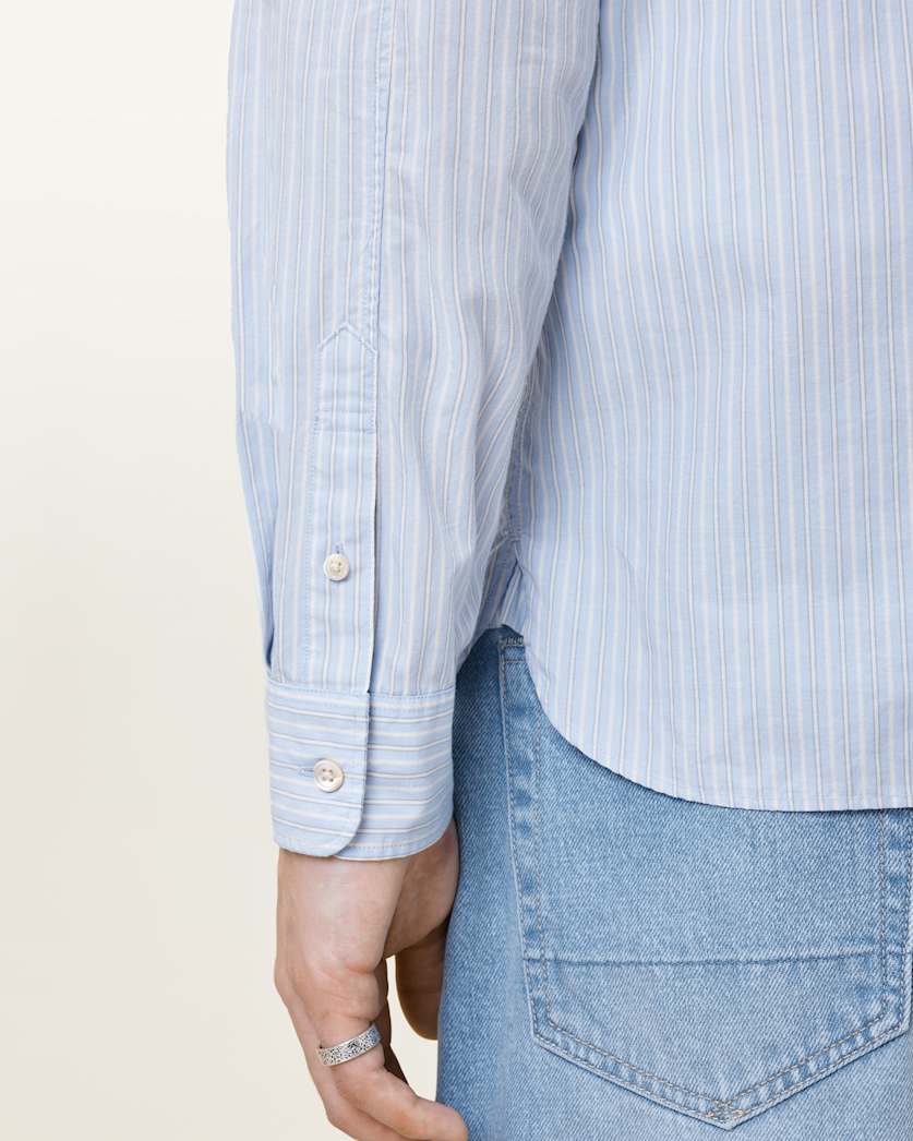 Saint Long Sleeve Ramskull Cotton Shirt