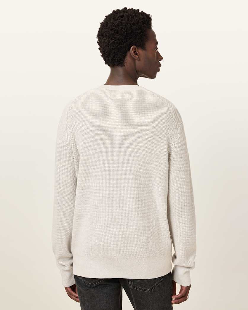 Aspen Waffle Texture Crew Neck Ramskull Jumper