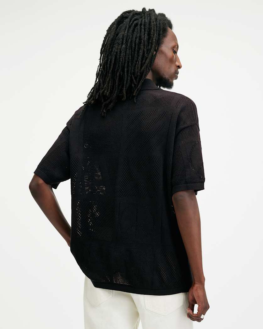Palma Open Stitch Short Sleeve Cardigan