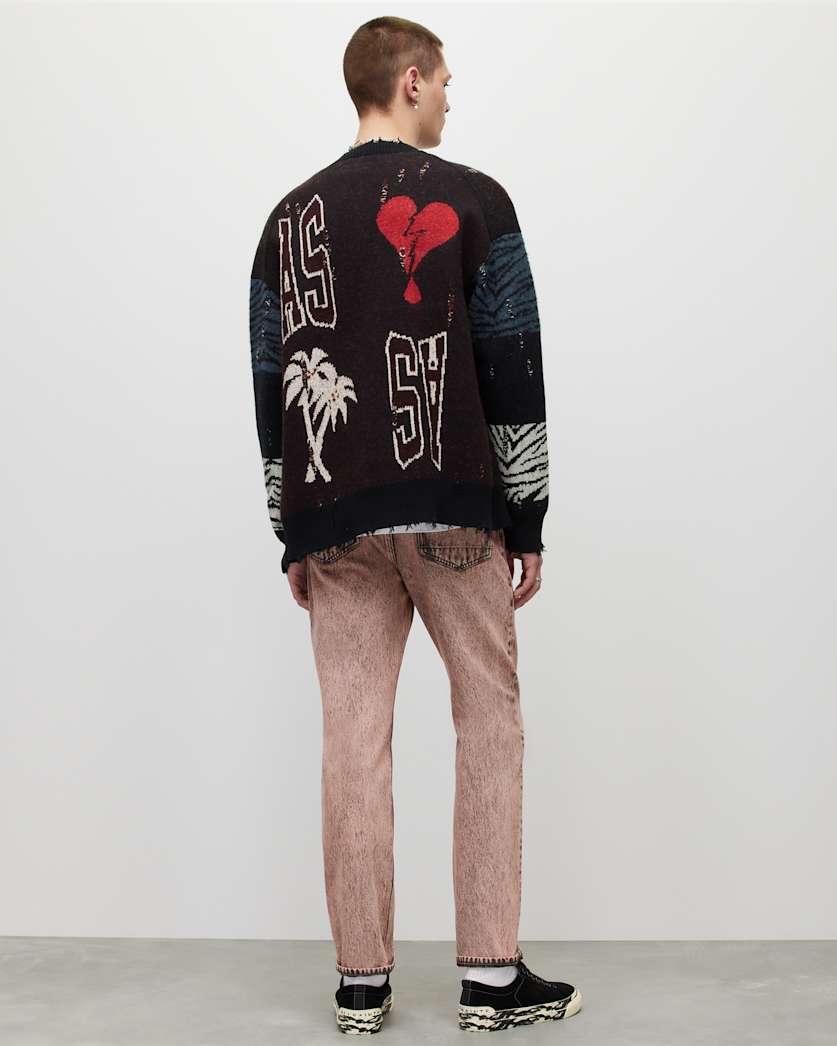 Curtis Straight Fit Overdyed Denim Jeans