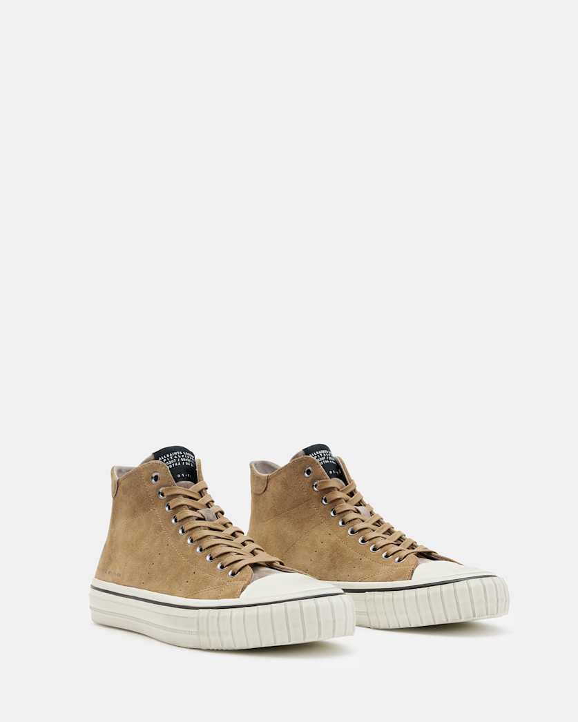 Lewis Lace Up Suede High Top Trainers