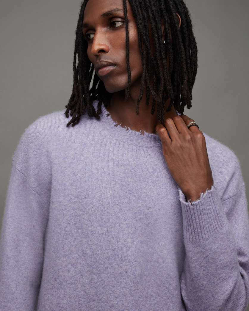 Luka Distressed Crew Neck Jumper