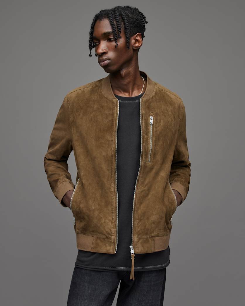 Kemble Suede Bomber Jacket
