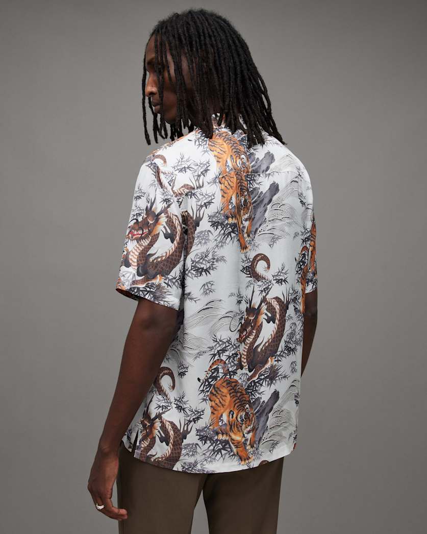 Kali Kimono Print Relaxed Fit Shirt