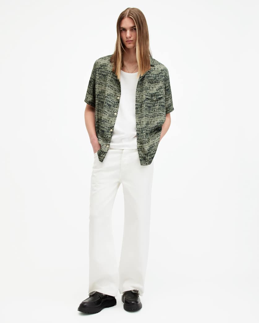 Liszt Texture Print Relaxed Fit Shirt