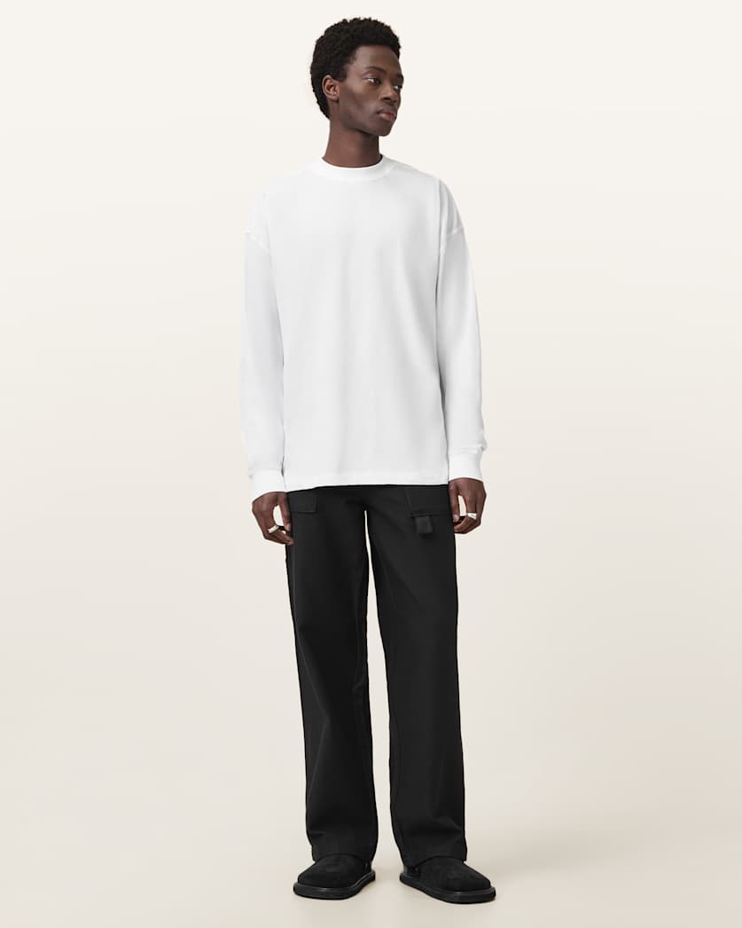 Finn Long Sleeve Crew Neck Oversized T-Shirt