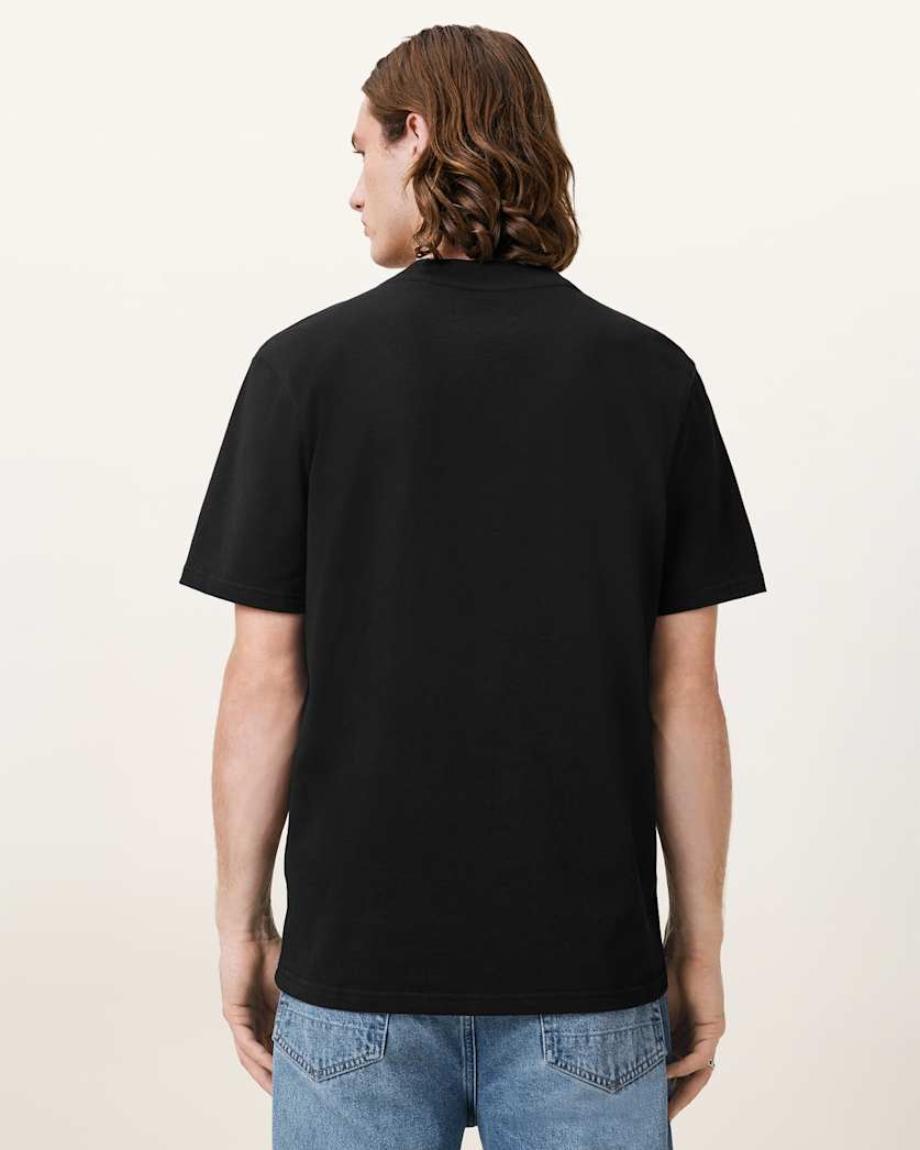 Nero Mock Neck Short Sleeve T-Shirt