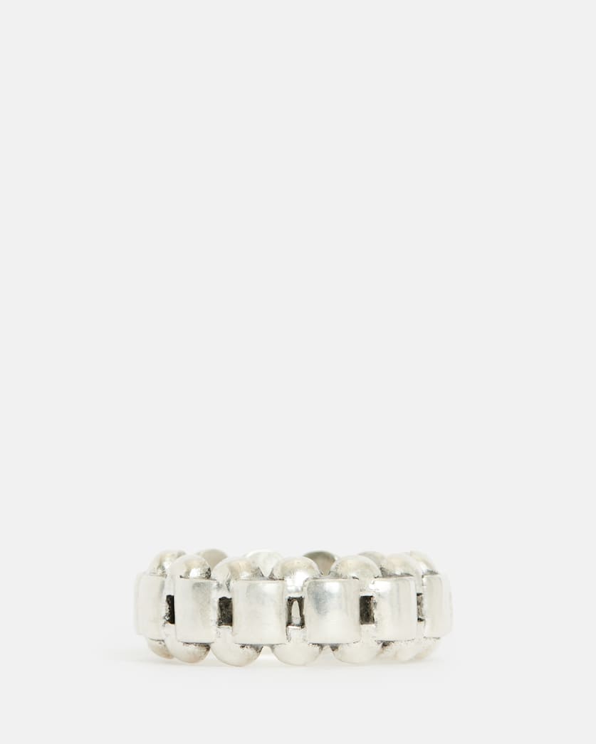 Draco Sterling Silver Chain Ring