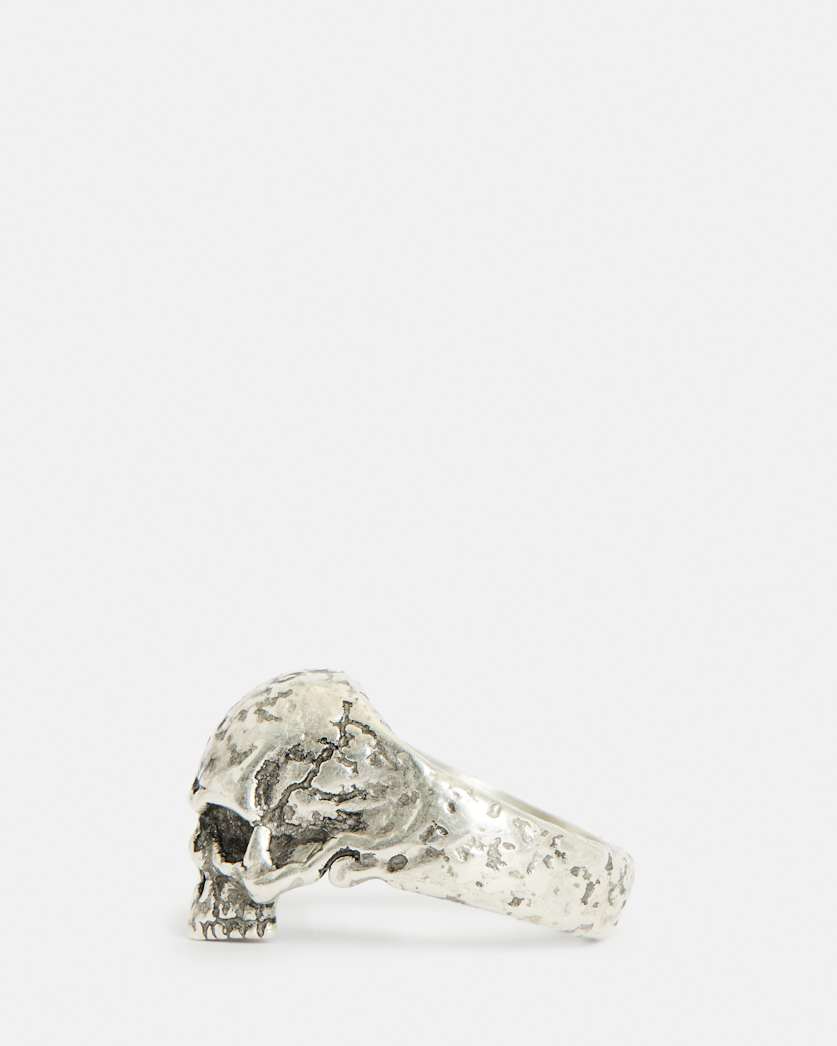 Moonskull Sterling Silver Signet Ring