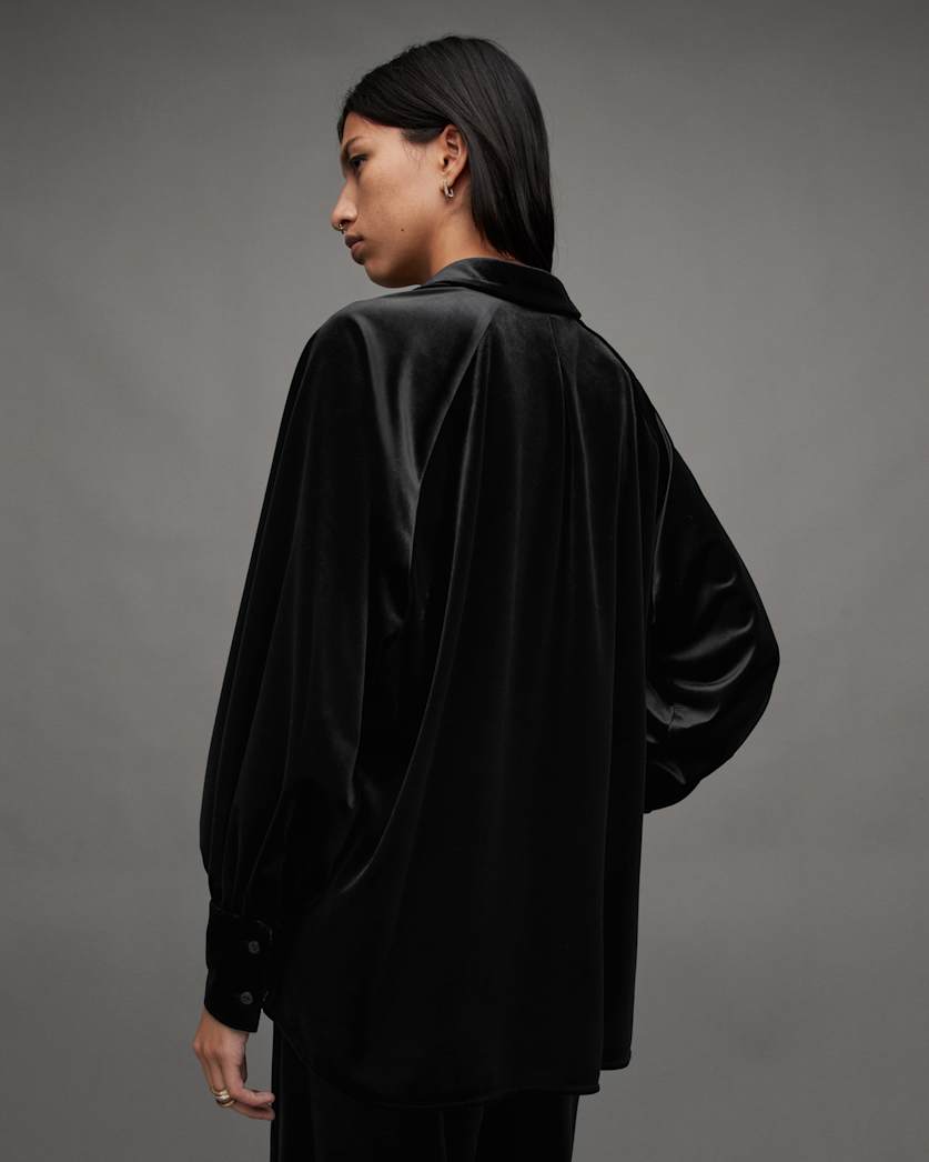 Oana Recycled Velvet Shirt