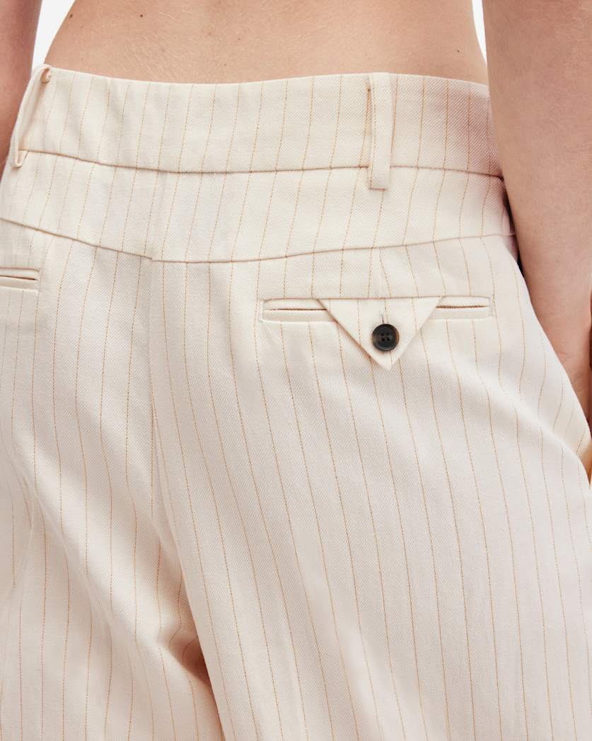 Payton Wide Leg Linen Blend Trousers