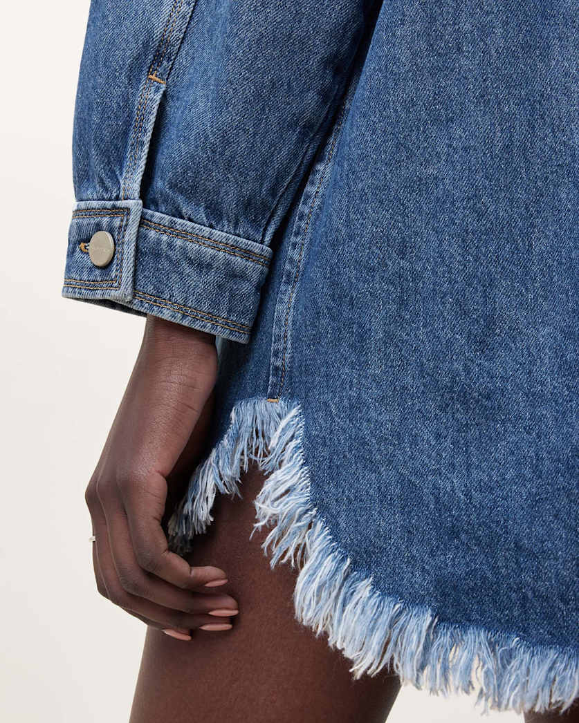 Faye Oversized Denim Shacket Dress