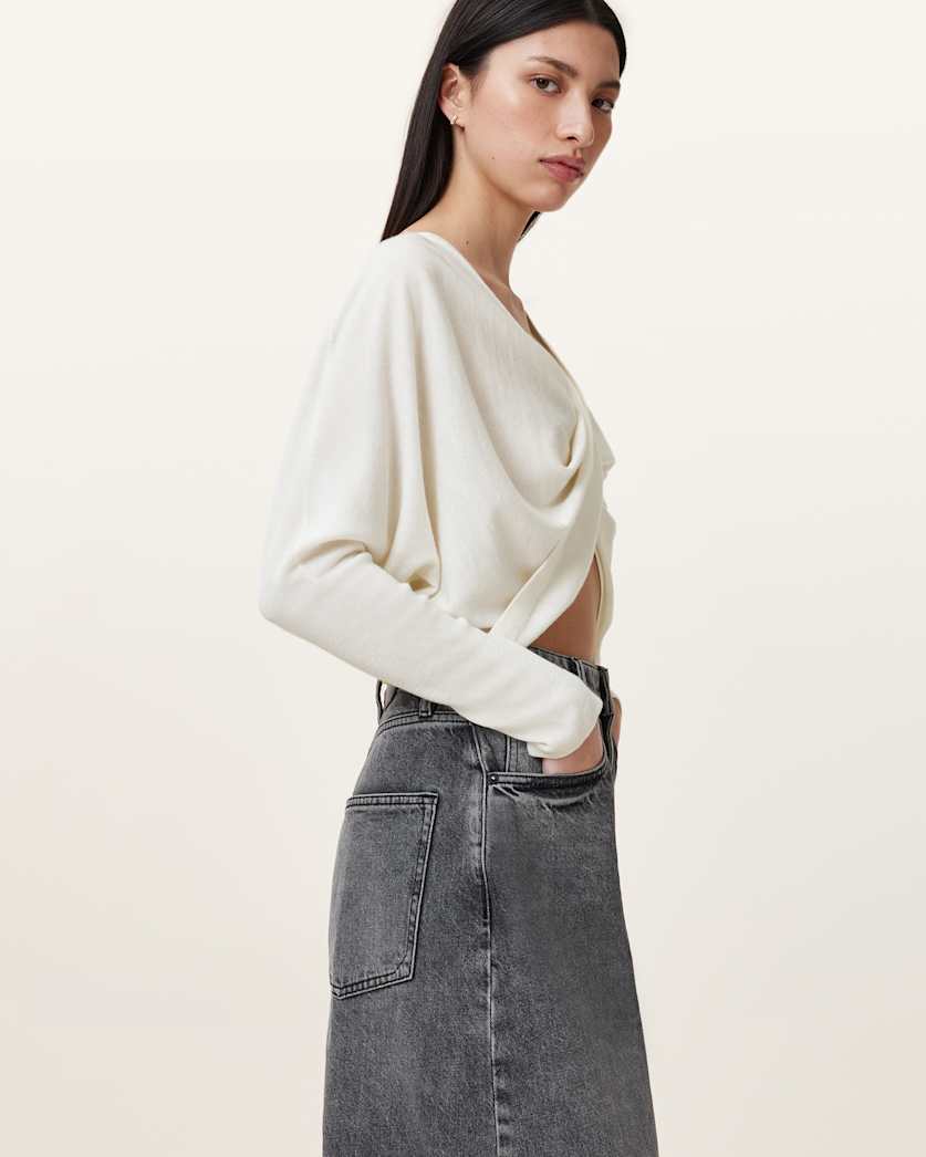 Julieana V Neck Wrap Jumper