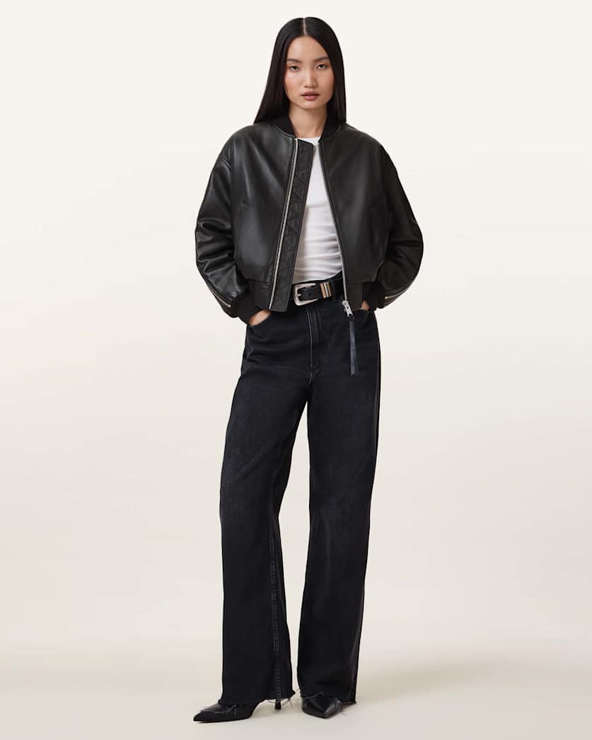 Zenith Leather Bomber Jacket