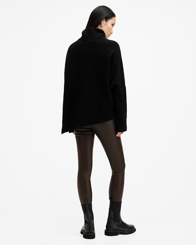Cora High-Rise Leather Leggings