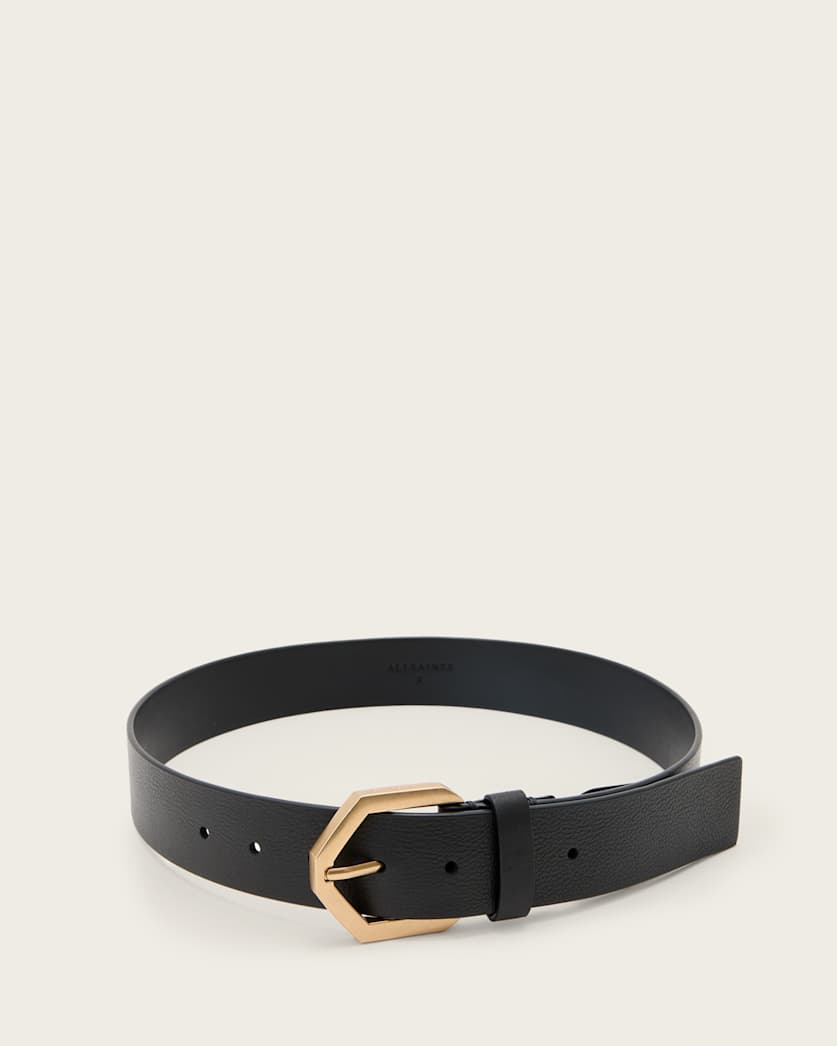 Tia Hex Leather Belt