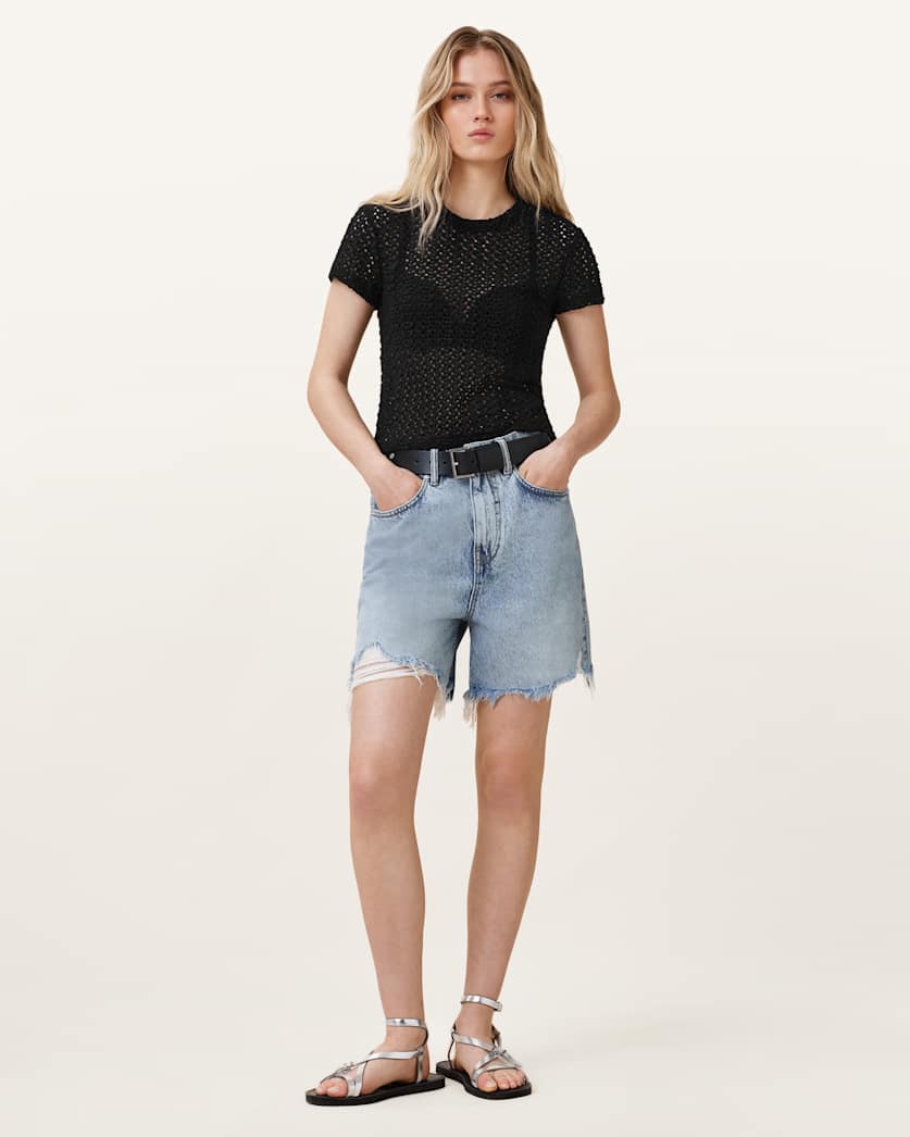 Karma Crochet Stevie Slim Fit T-Shirt