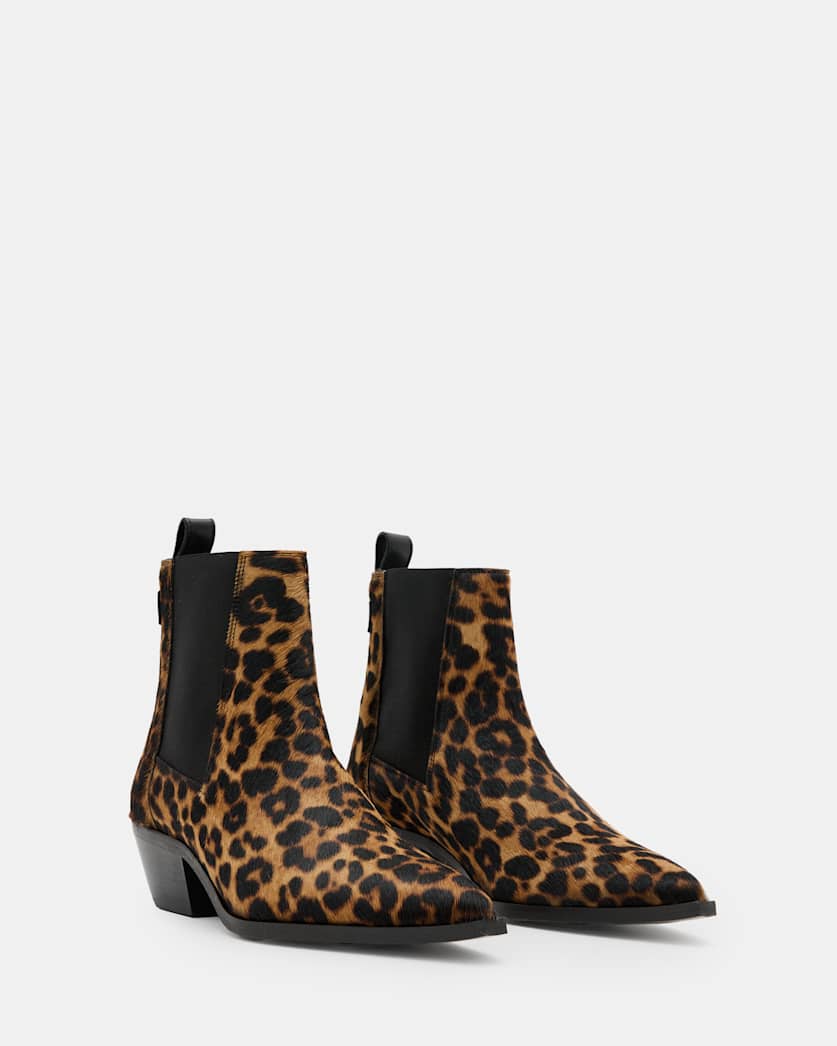 Fox Pointed Western Leather Boots