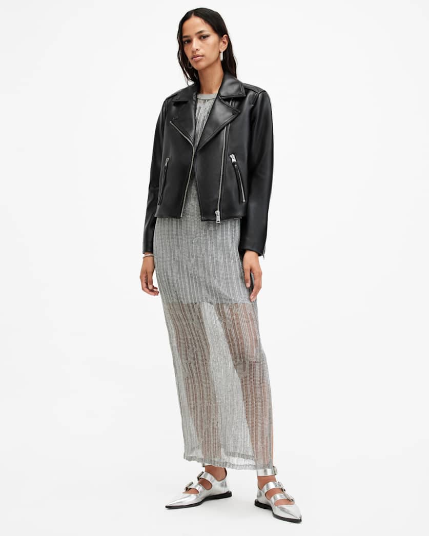 Dalby Slim Fit Faux Biker Jacket