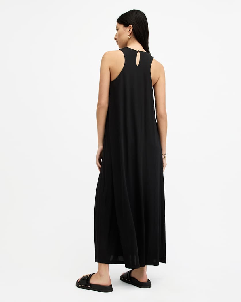 Kura Racer Neck Maxi Dress