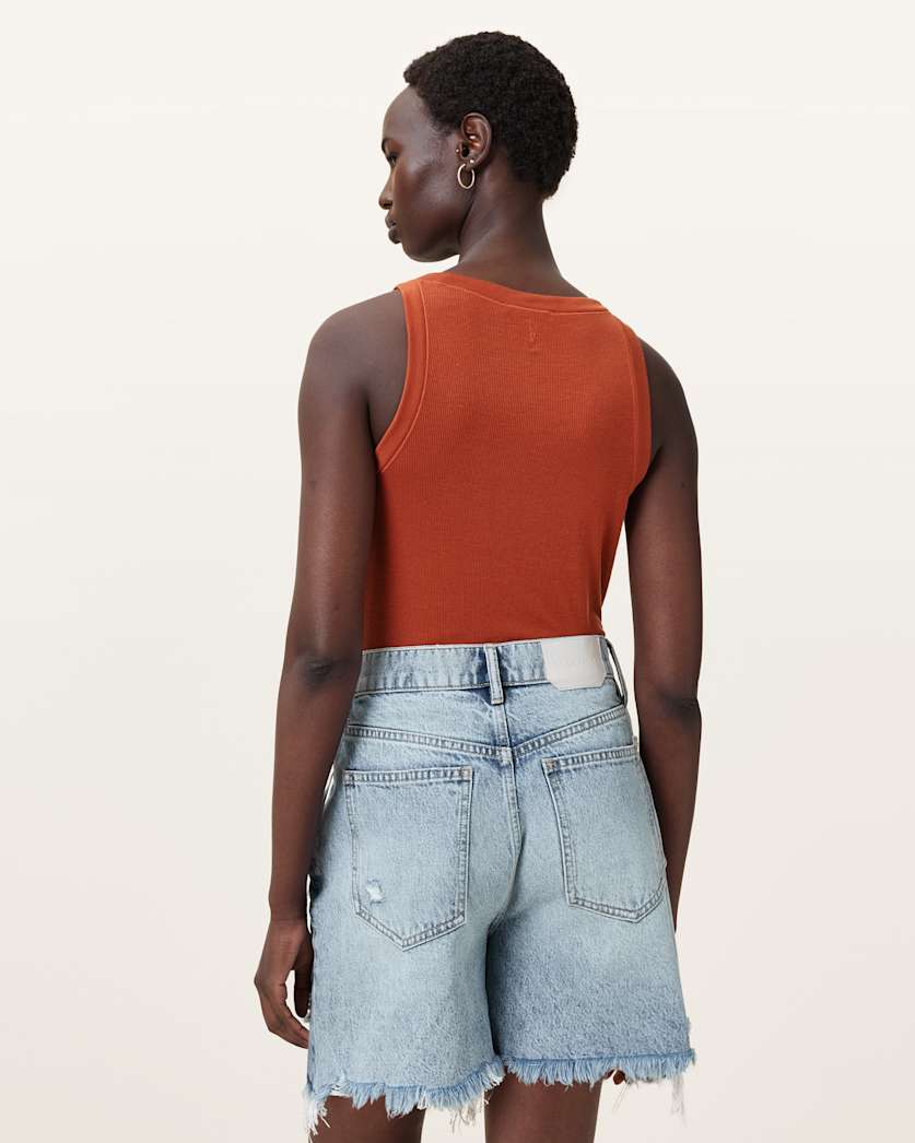 Rina Crew Neck Sleeveless Tank Top