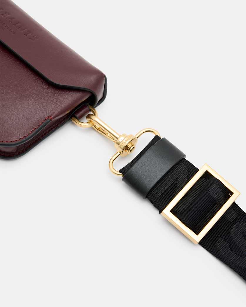 Zoe Adjustable Leather Crossbody Bag