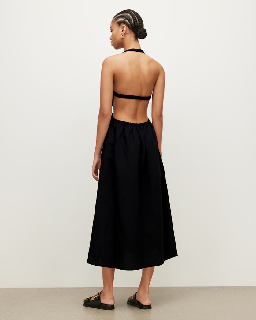 Ludo Linen Blend Maxi Dress