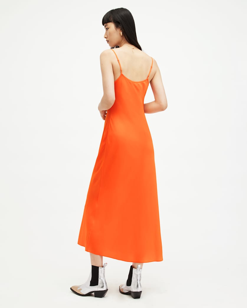 Bryony Slim Fit V-Neck Midi Slip Dress