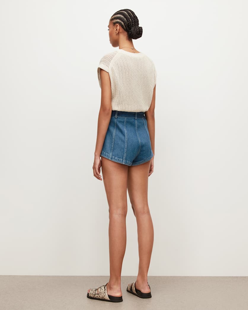 Frankie High-Rise Denim Shorts