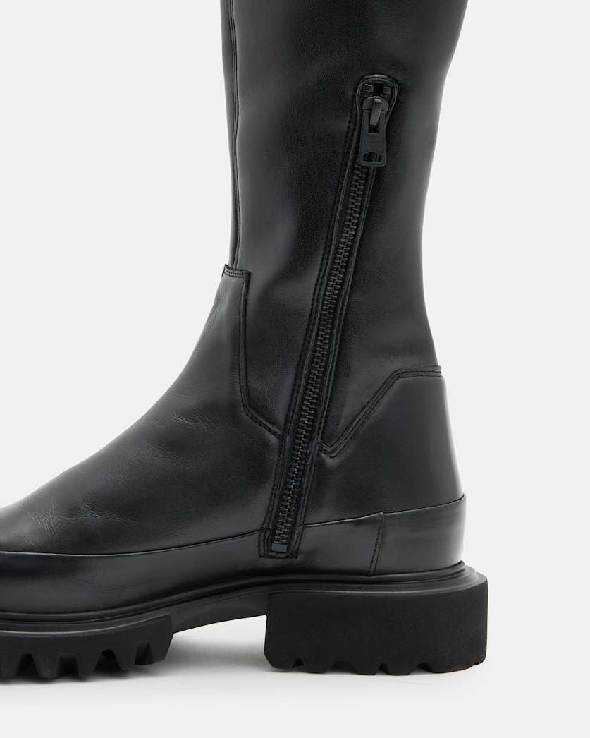 Leona Over The Knee Leather Boots