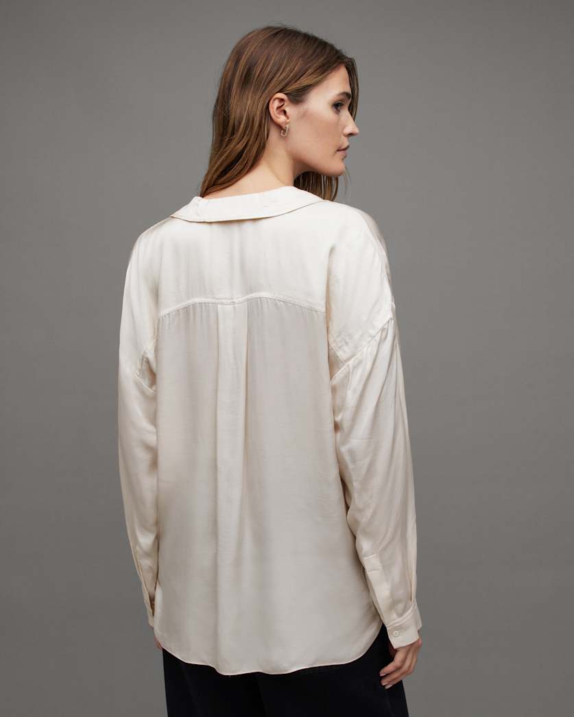 Penny Wrap Over Deep V-Neck Shirt