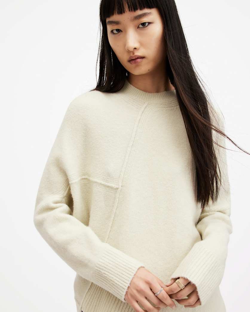 Lock Crew Neck Asymmetric Jumper