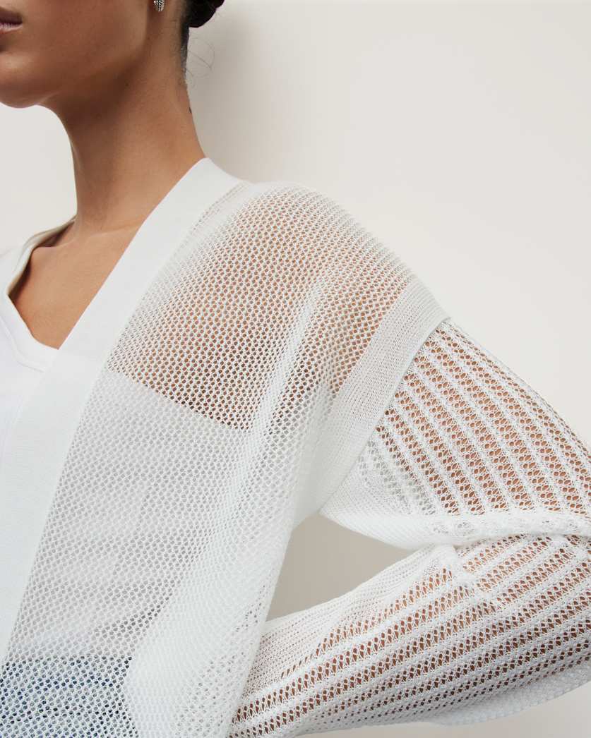 Misha Longline Mesh Cardigan