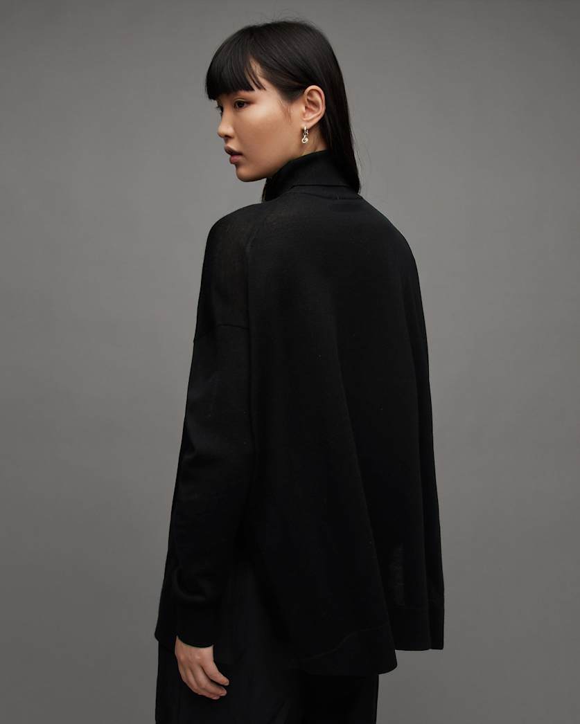 Gala Roll Neck Relaxed Merino Jumper