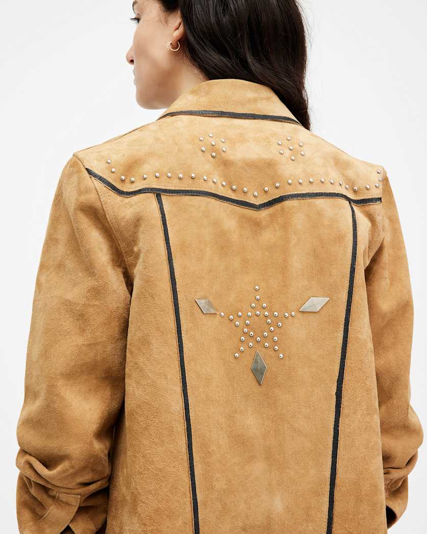 Karlson Studded Suede Western Shirt