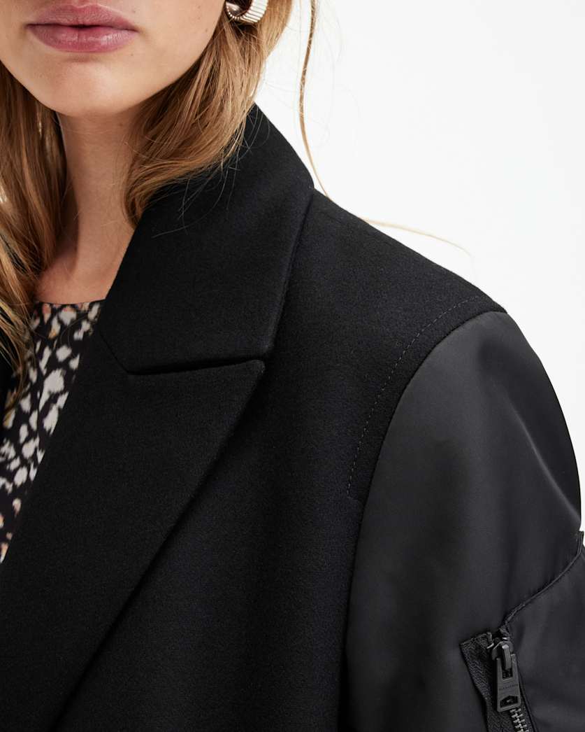 Paulah Wool Blend Double Breasted Coat