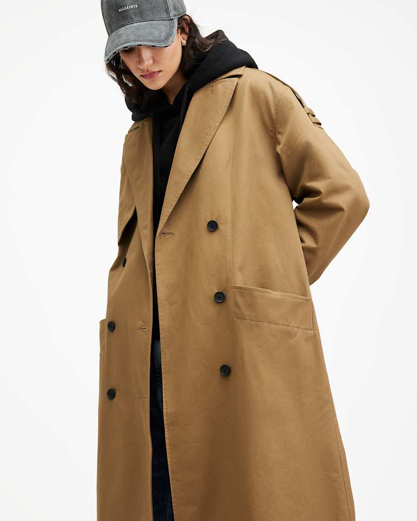 Wyatt Relaxed Fit Belted Trench Coat