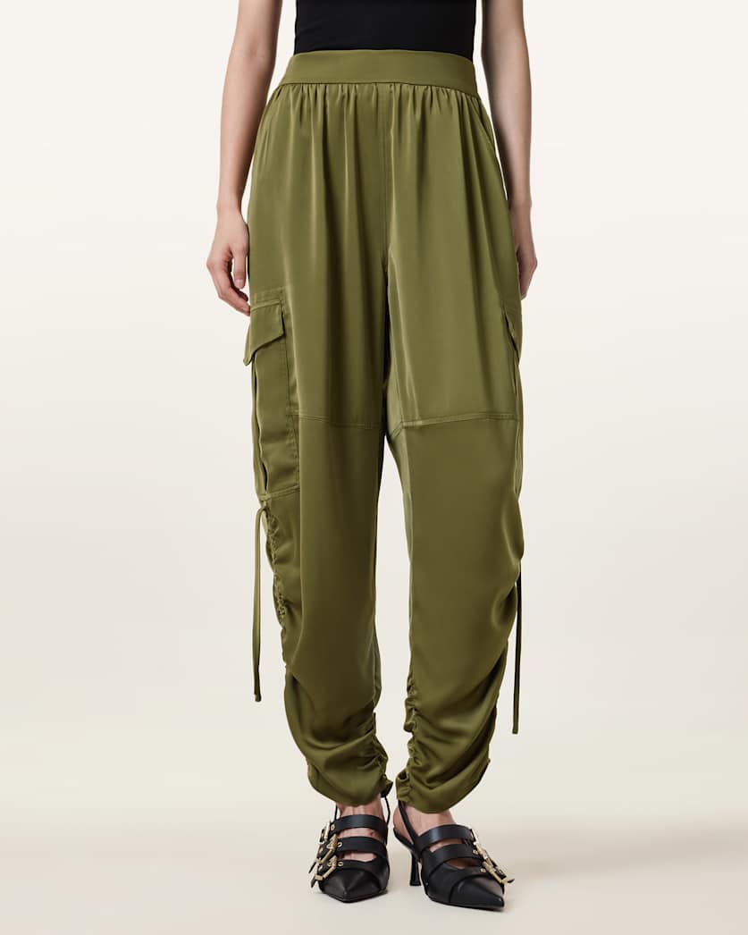 Kaye Relaxed Fit Satin Trousers