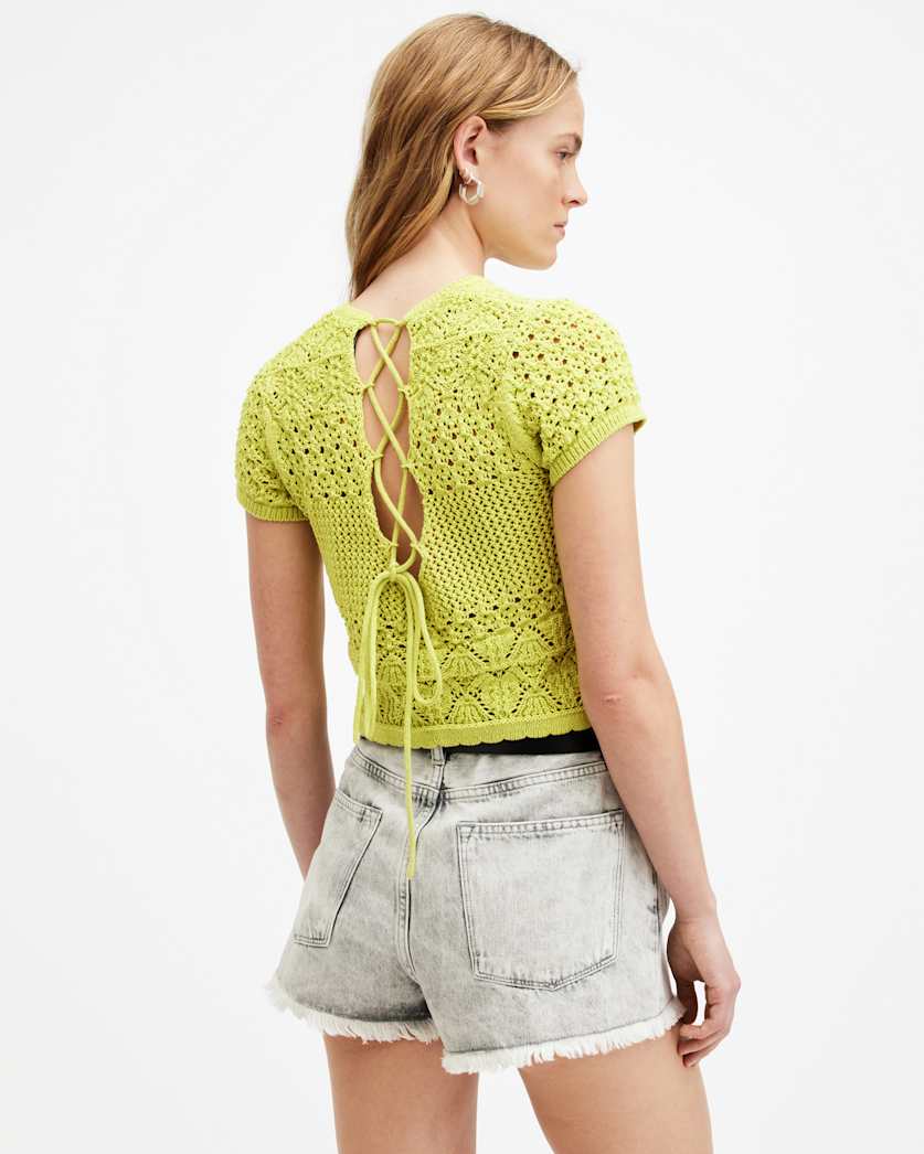 Briar Crochet Knitted Slim Fit Top