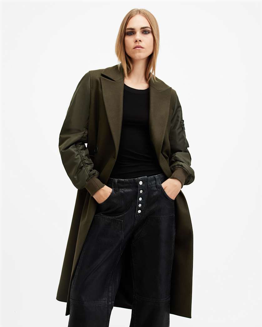 Paulah Wool Blend Double Breasted Coat