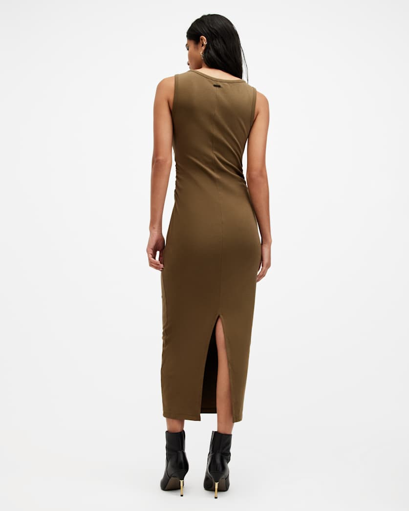 Katarina Boat Neck Slim Fit Maxi Dress