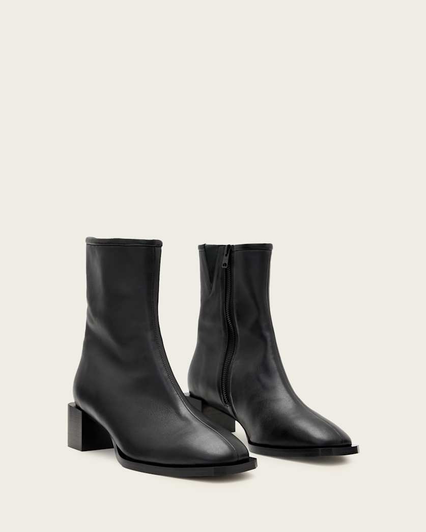 Avril Leather Ankle Boots