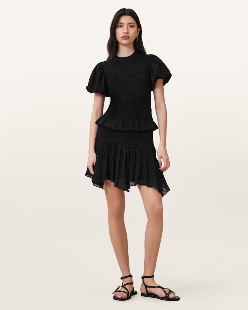 Dael Smocked Slim Top