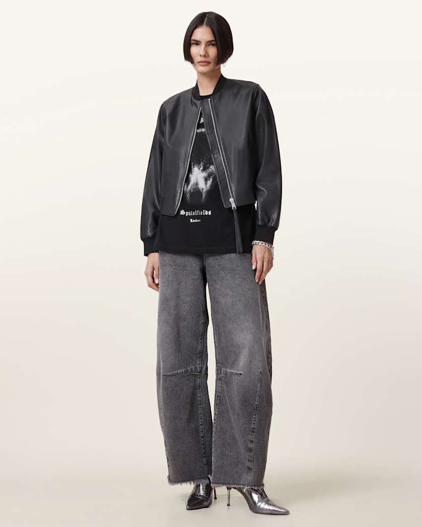Dawn Wolf Print Relaxed Fit T-Shirt