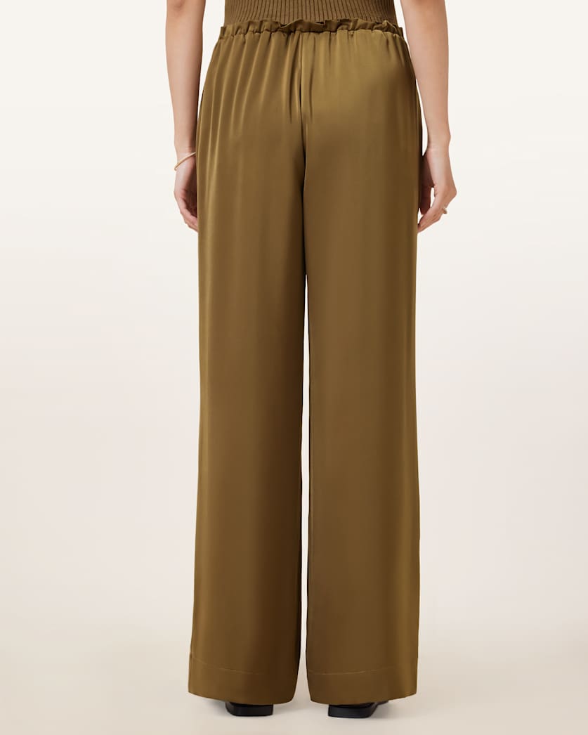 Alba Satin Wide Leg Trousers
