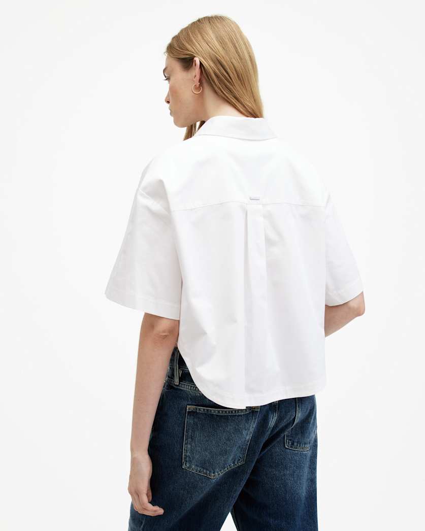 Joanna Relaxed Fit Cropped Shirt