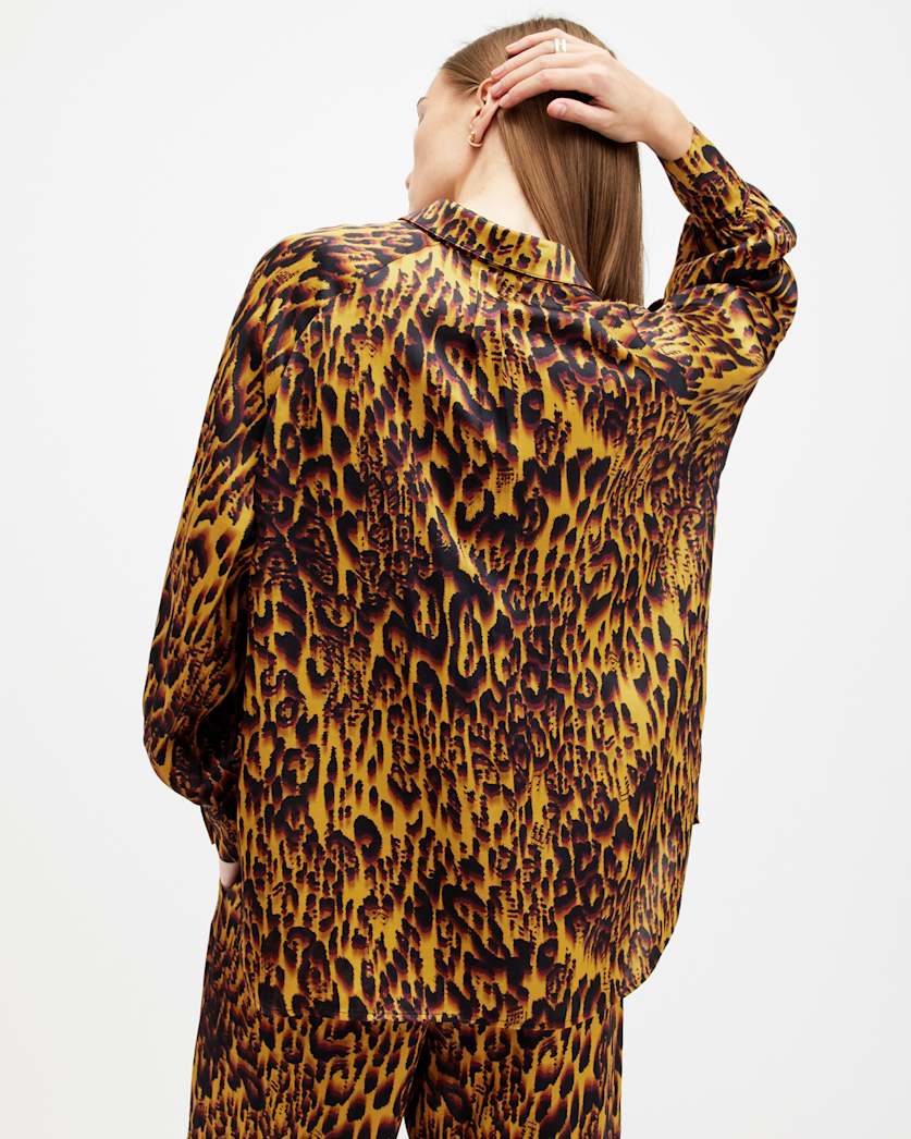 Oana Leopard Print Shirt
